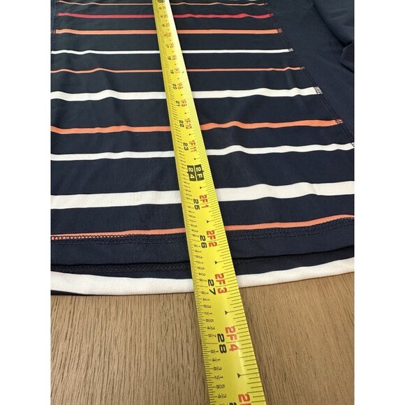 Callaway Men's Size XL Pullover 1/4 Thin Collard Lightweight Blue w/Stripes - Picture 6 of 10